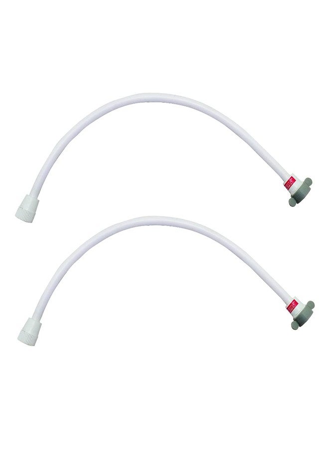 Anatomix Connection Pipe For Geyser/Connection Pipe For Wash Basin, Cistern Tank, Various Appliances (White, 12 Inch) - Pack of 2 LQ - Image 1